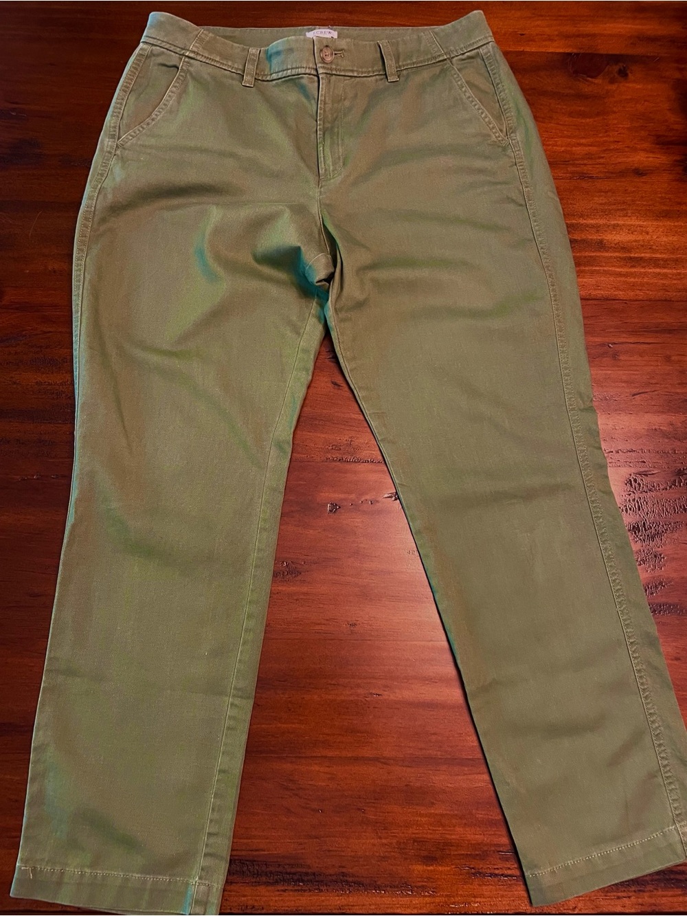 J.Crew Factory Slim Boyfriend Chino Pants Sage Green Size 8